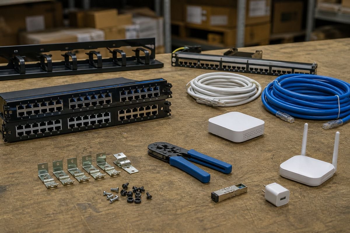 Networking accessories and patch panels